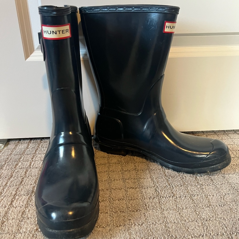 Navy Hunter Rain Boots
